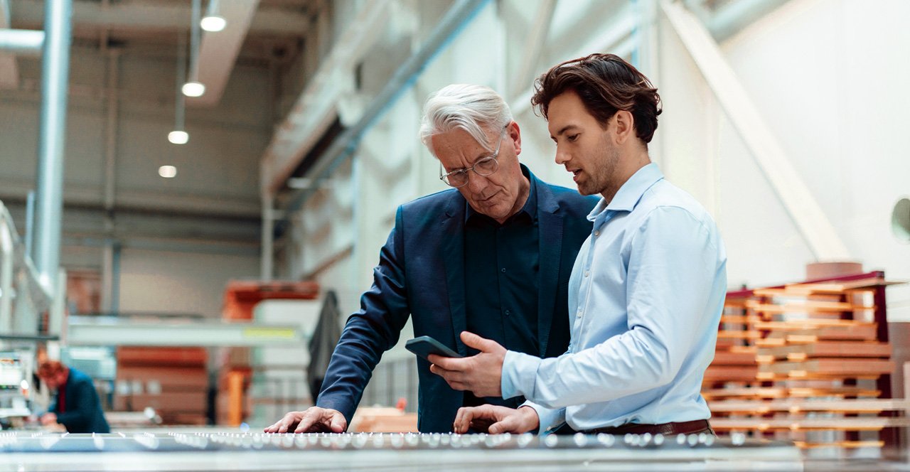 Padre e figlio imprenditori