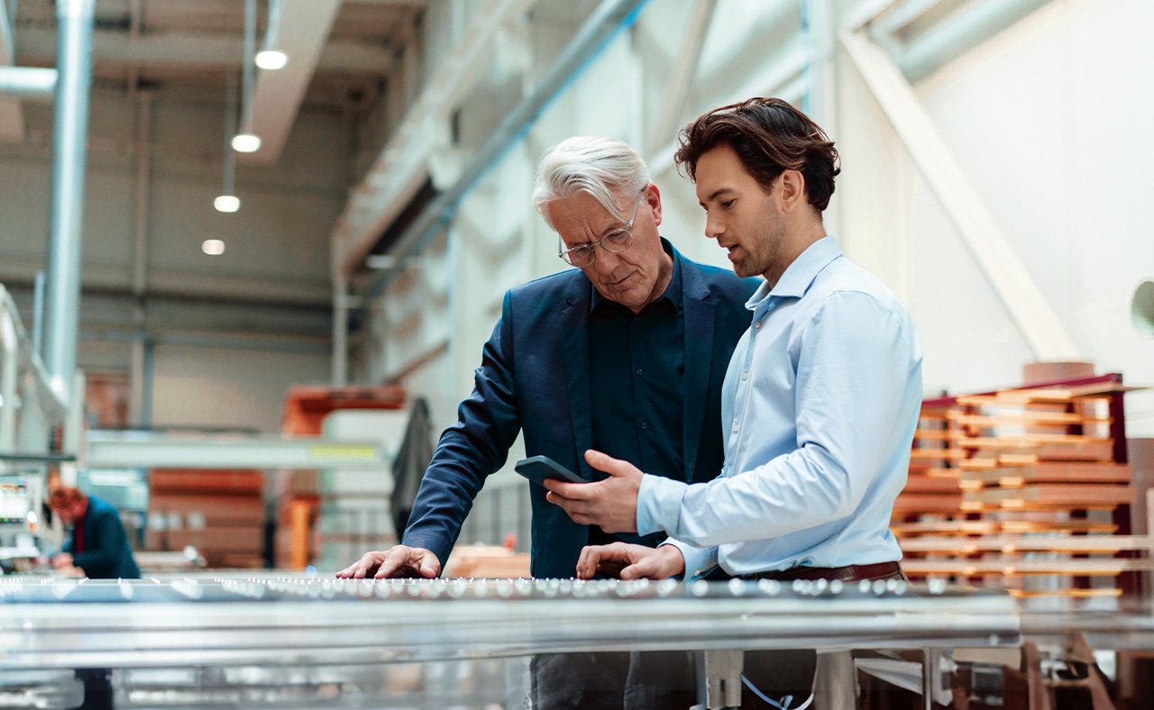 Padre e figlio imprenditori